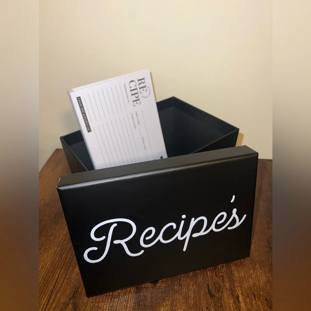Recipe’s Box, Handcrafted - Picture 1 of 5